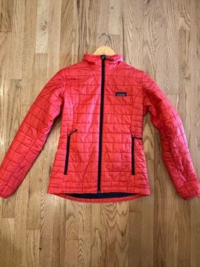 Patagonia Red Quilted Lightweight Puffer Jacket
